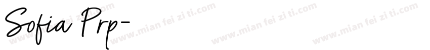 Sofia Prp字体转换
